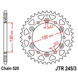 Couronne JT SPROCKETS acier...