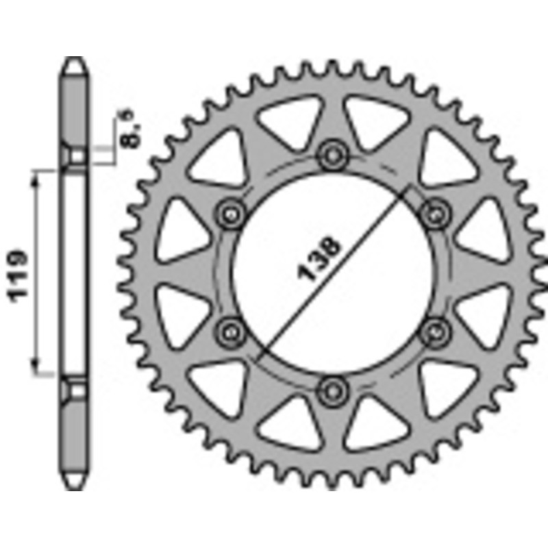 Couronne PBR acier standard 213 - 520