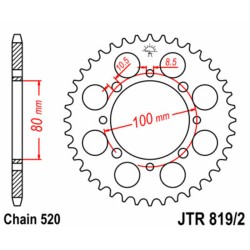 Couronne JT SPROCKETS acier...