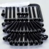 Kit visserie moteur Pro-Bolt alu noir Suzuki SV1000